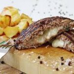 Stuffed burger patty