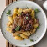 Pork chop with fries